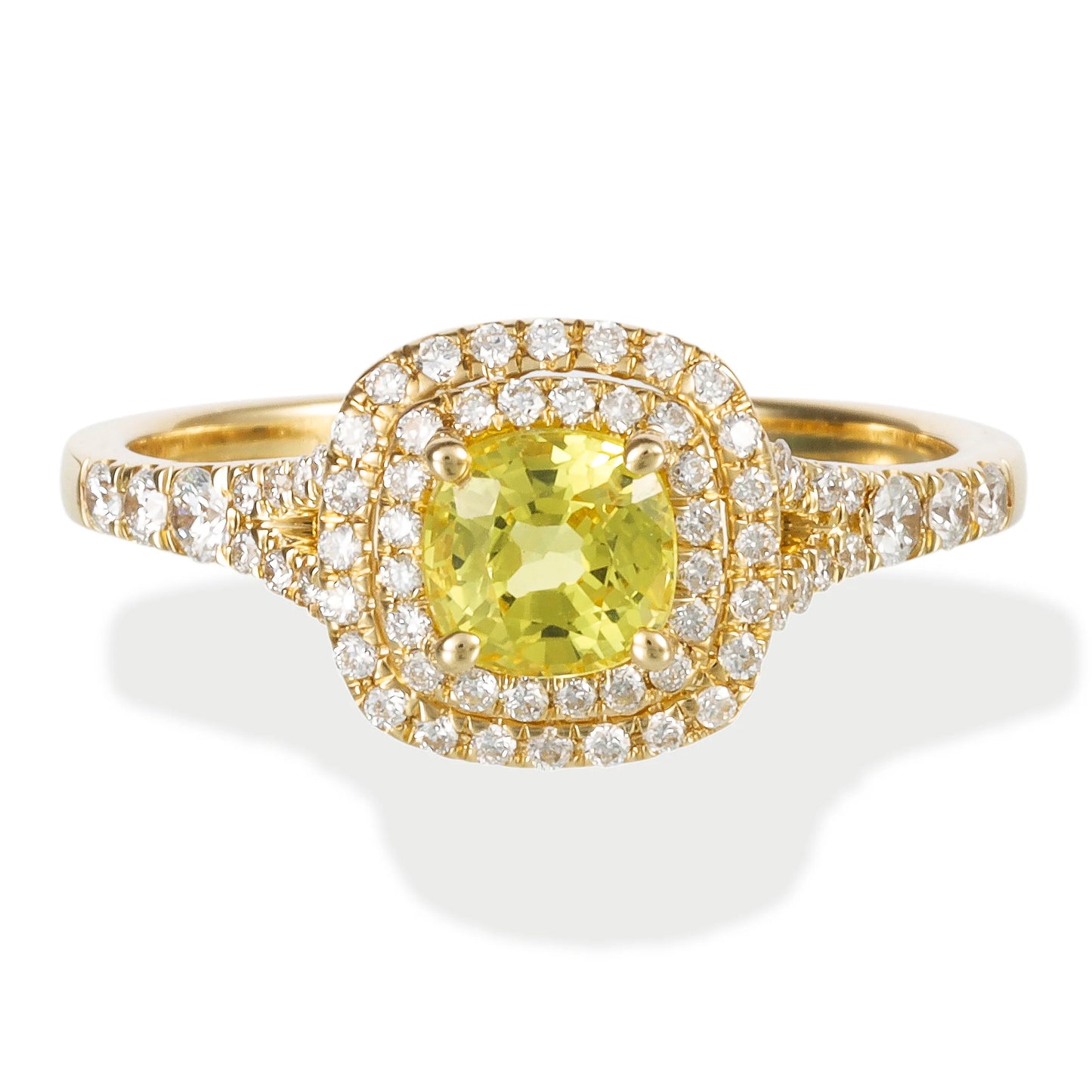 Diamond / Stone Cushion Shape Ring