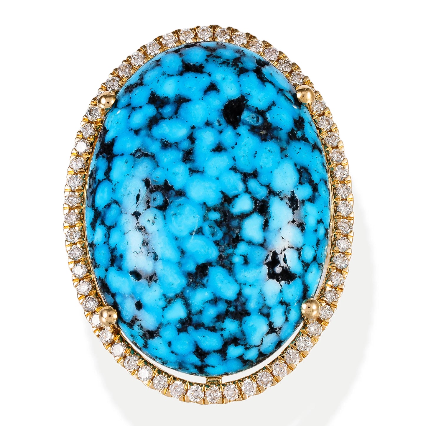 14kt Yellow Gold Diamond / Stone Oval Shape Ring