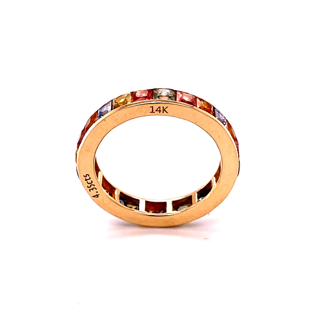 14kt Yellow Gold Multi Sapphire Ring