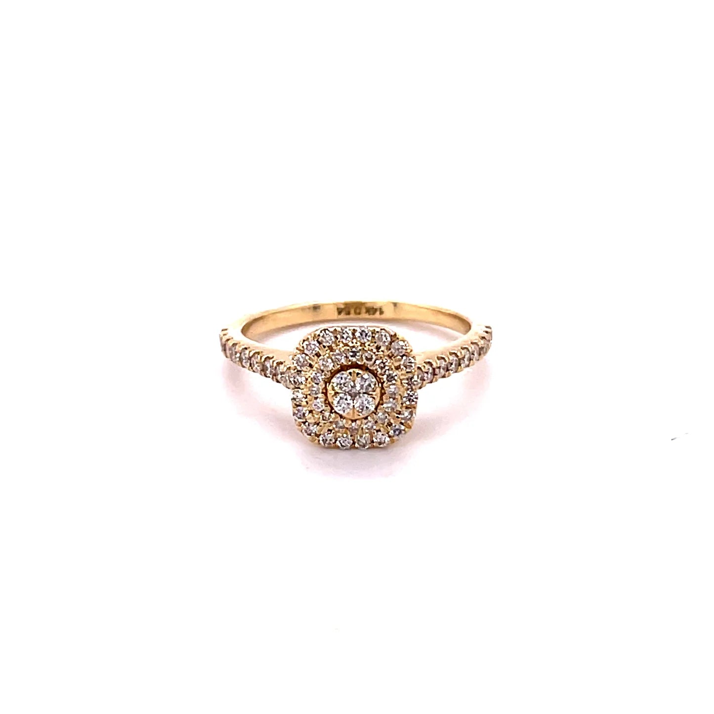 14kt Gold Diamond Ring Yellow Gold