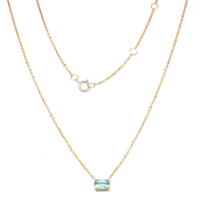 14kt Gold Emerald Pendent