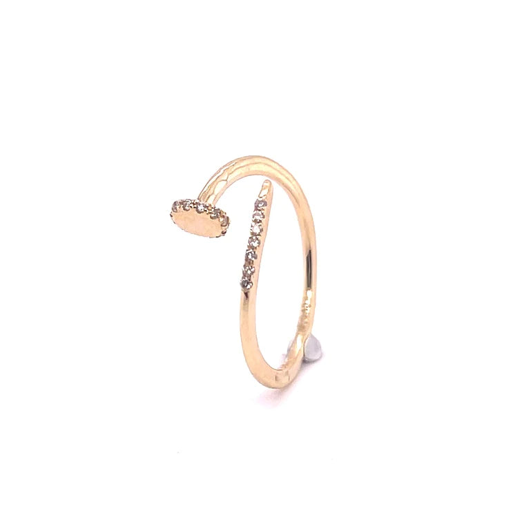 14kt Gold Diamond Ring Yellow Gold