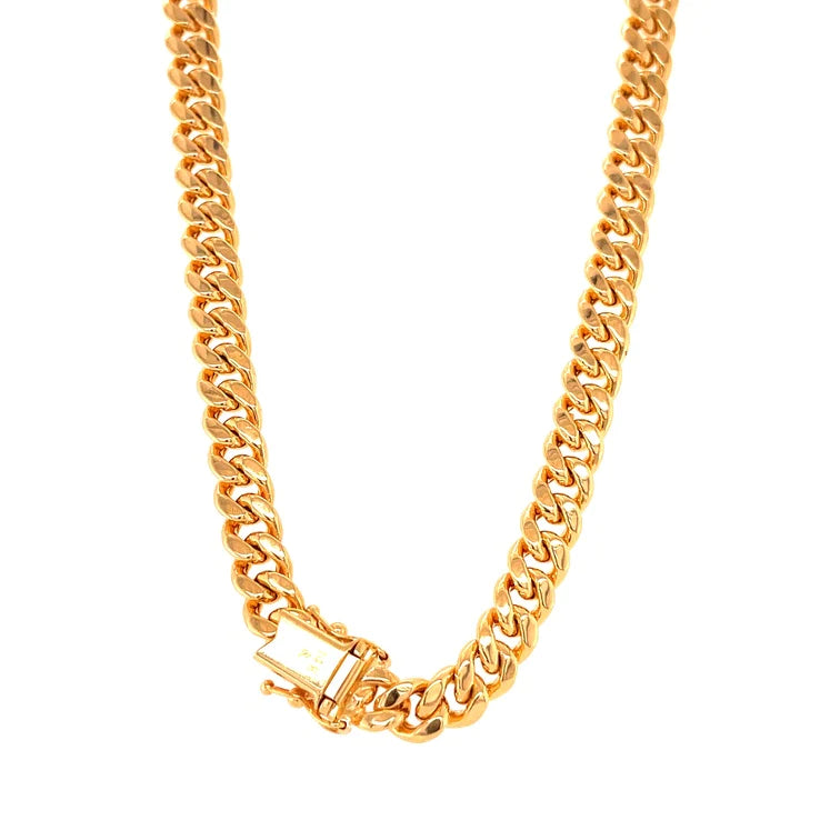 14kt Yellow Gold Cuban Necklace