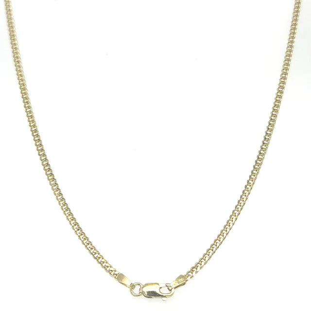14kt Yellow Gold Cuban Necklace 18"