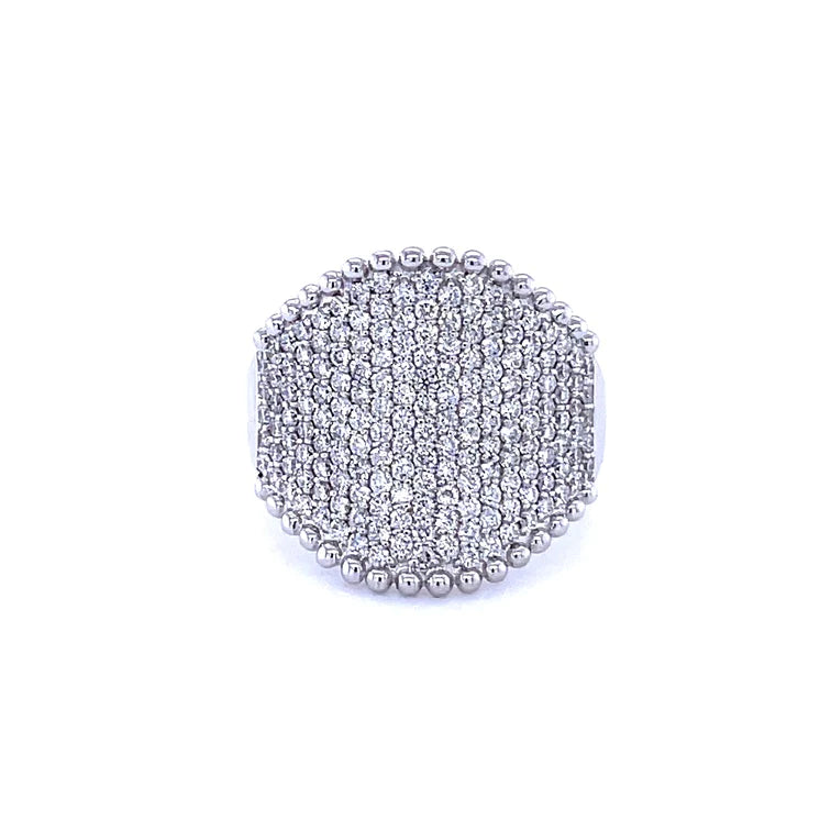 14kt White Gold With Diamond Ring