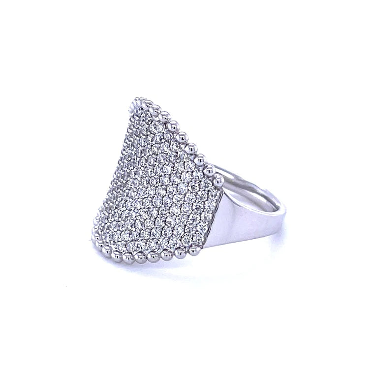 14kt White Gold With Diamond Ring