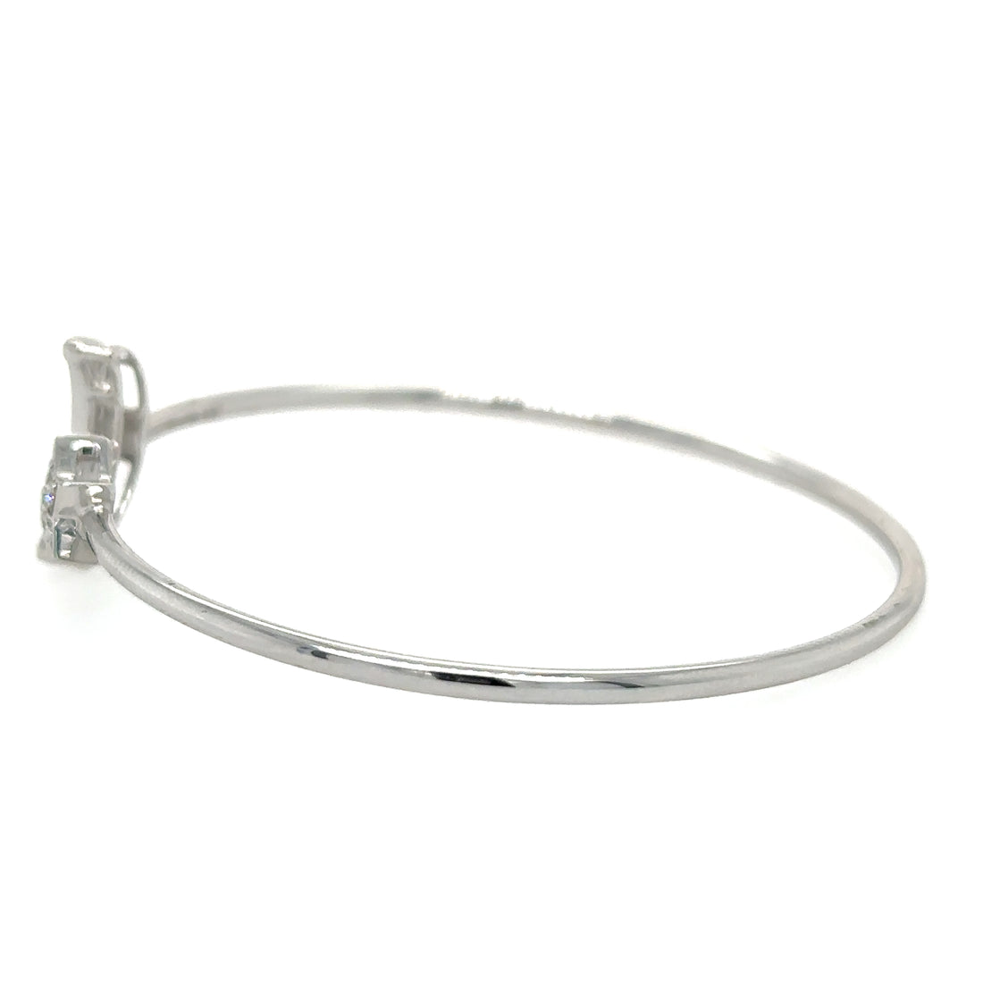 Star Moon Diamond Bangle