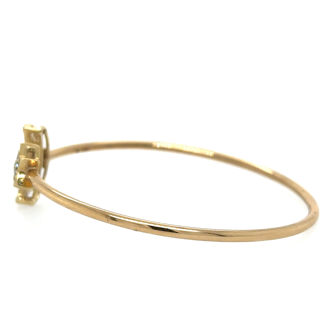 Star Moon Diamond Bangle