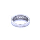 Diamond Multi-Row Band Ring in 14kt White Gold