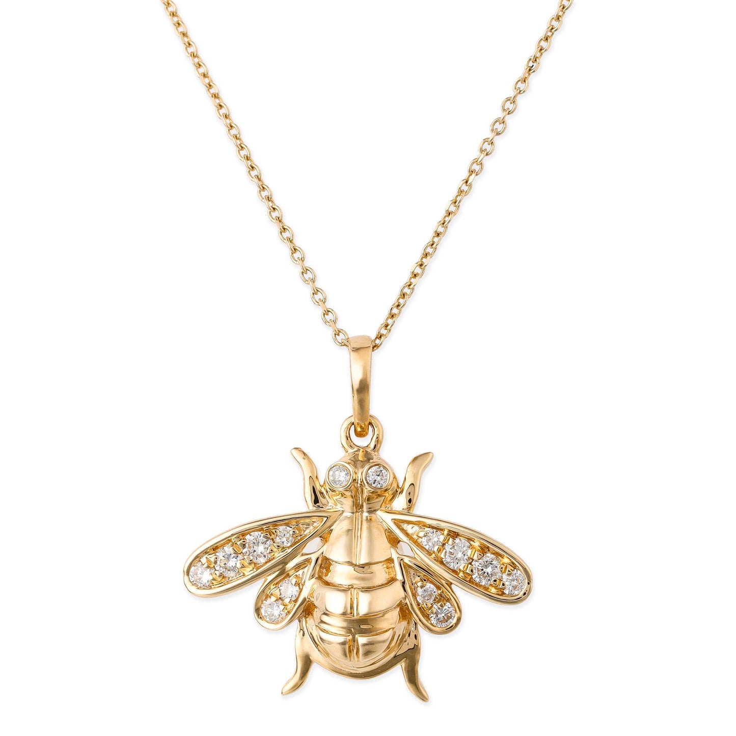 Diamond Bee Pendant