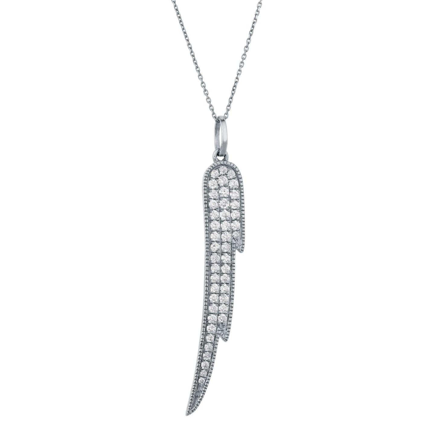 Diamond Wings Pendant Without Chain
