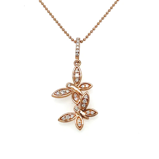 Butterfly Pendant With Diamonds