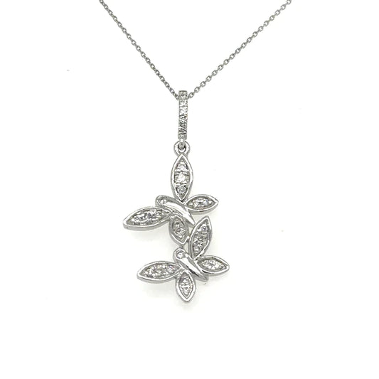 Butterfly Pendant With Diamonds