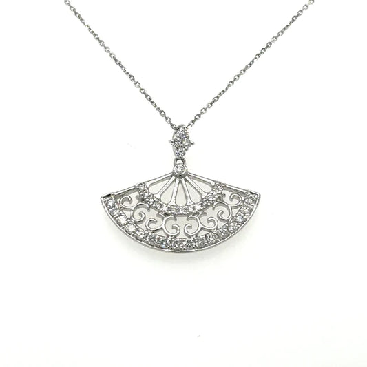 White Gold Pendant With Diamonds