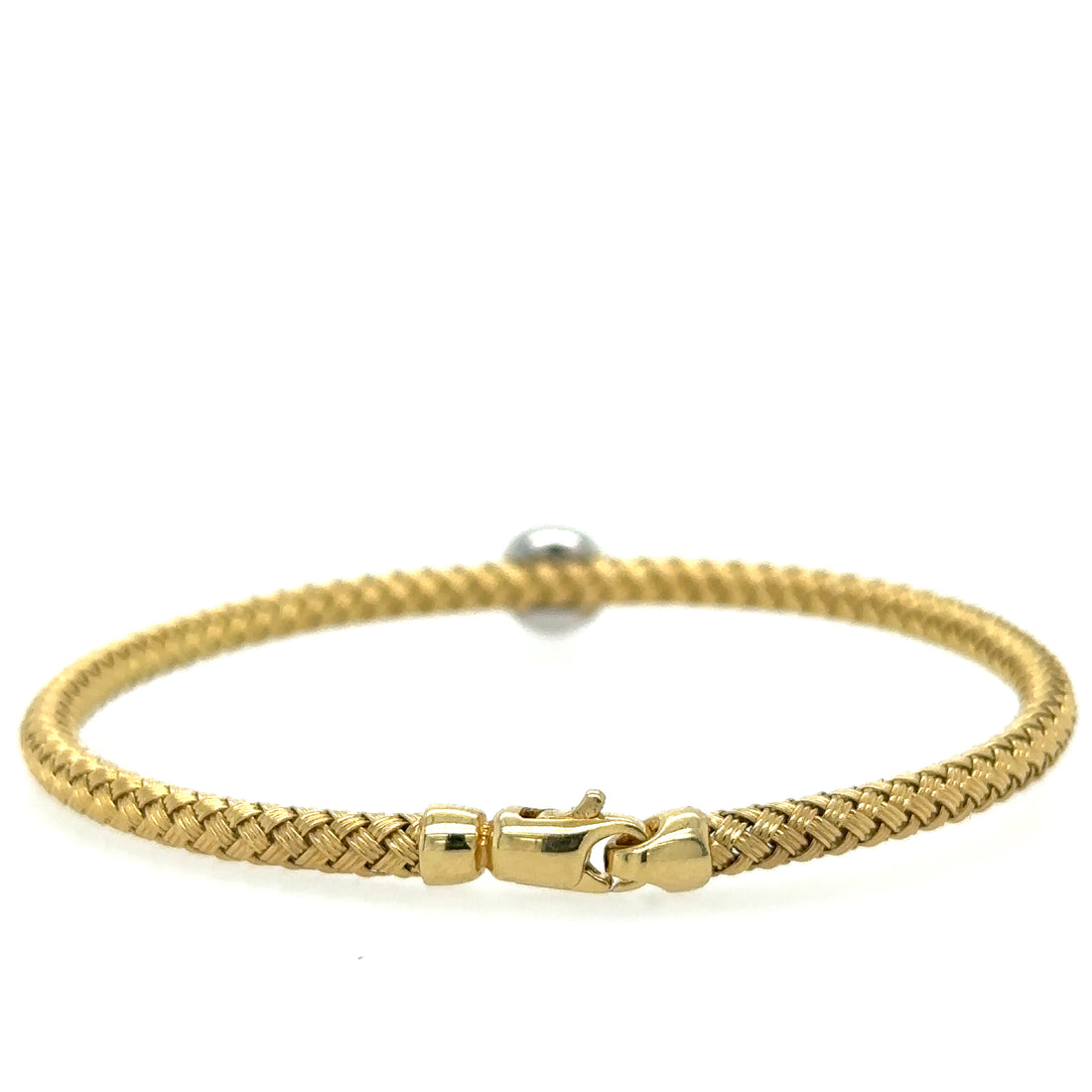 18kt Yellow Gold Diamond Bangle