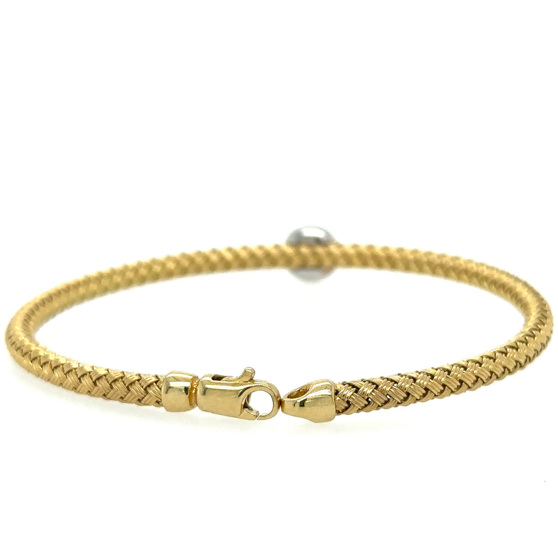 18kt Yellow Gold Diamond Bangle