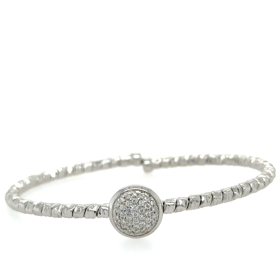 18kt Yellow Gold Diamond Bangle