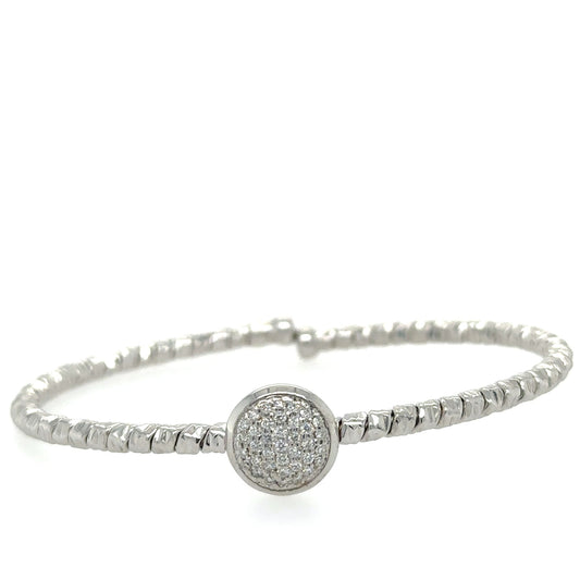 18kt Yellow Gold Diamond Bangle