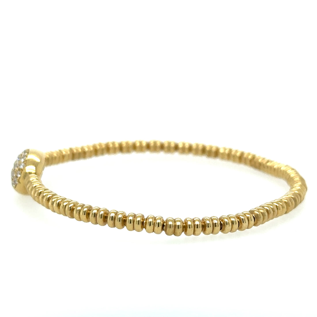 18kt Yellow Gold Diamond Bangle