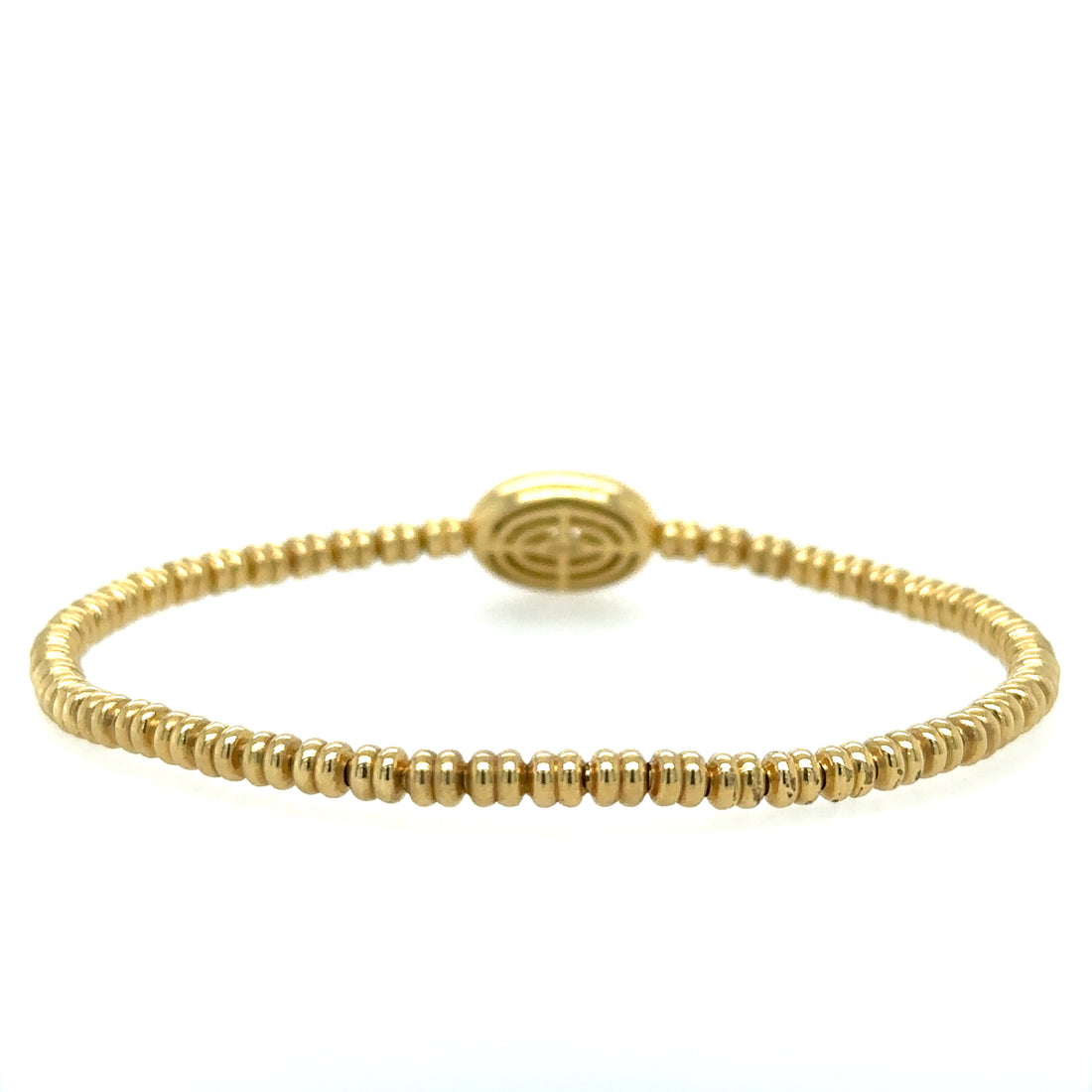 18kt Yellow Gold Diamond Bangle