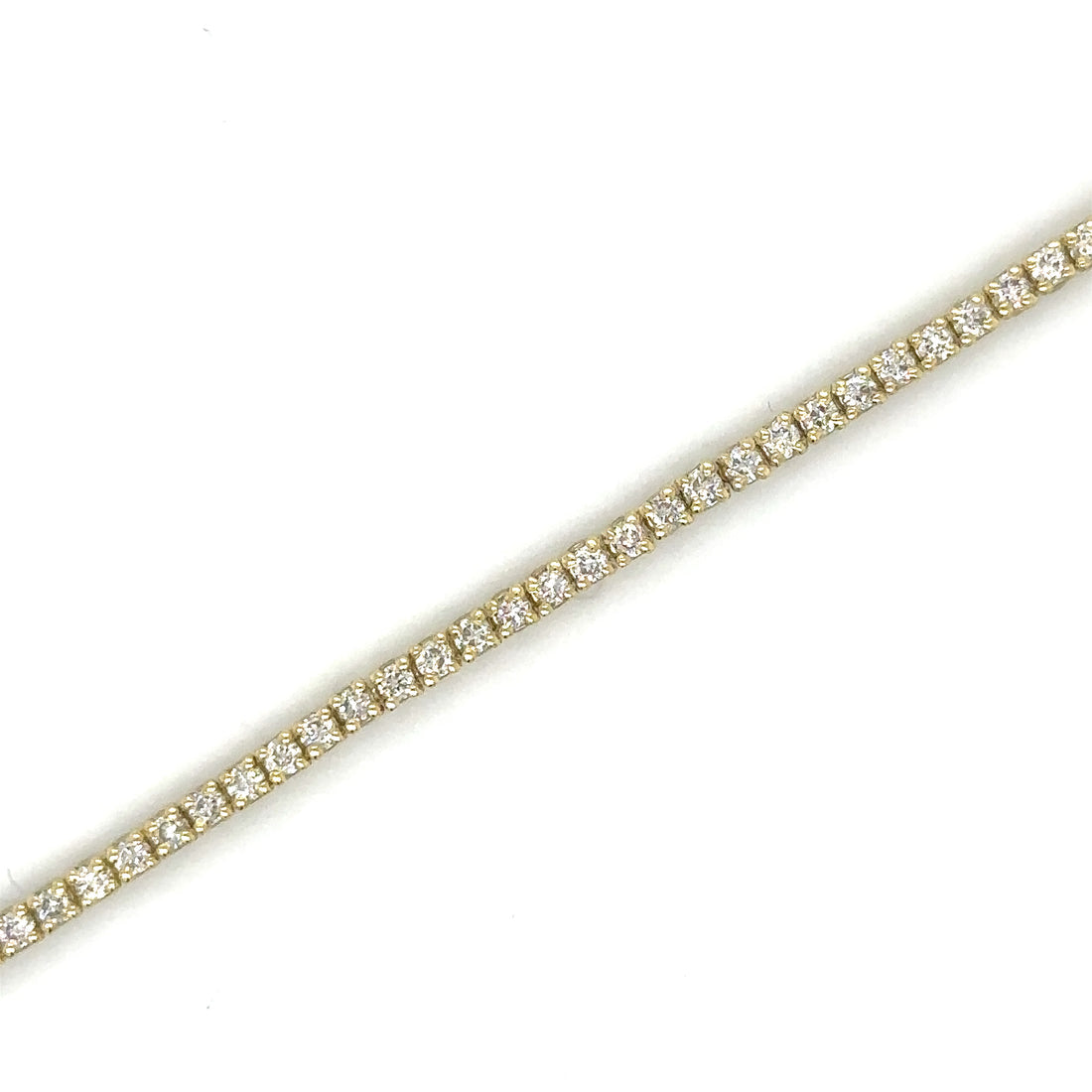 14kt Yellow Gold Diamond Tennis Bracelet