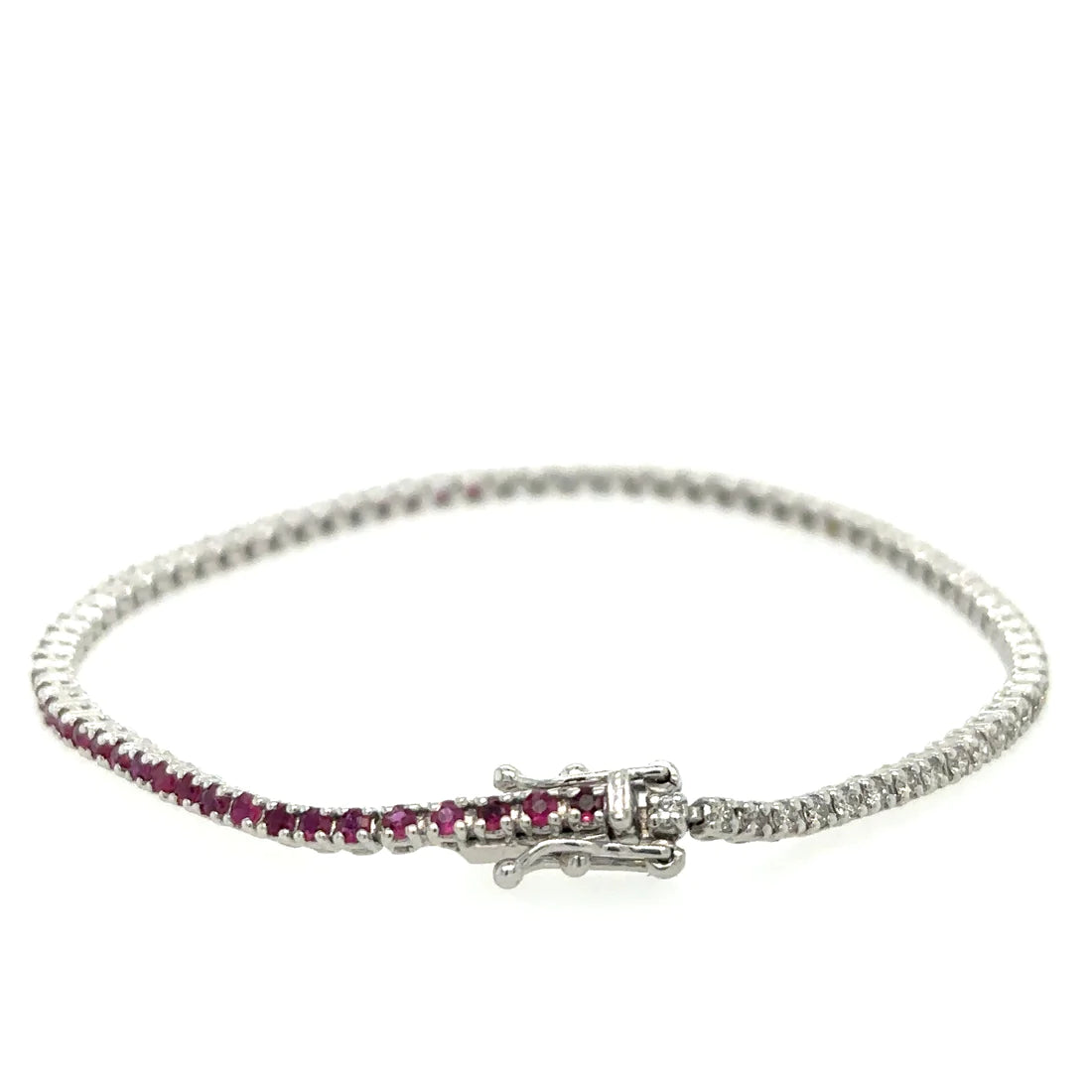 Diamonds / Ruby Tennis Bracelet