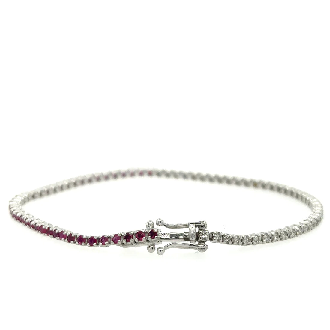 Diamonds / Ruby Tennis Bracelet