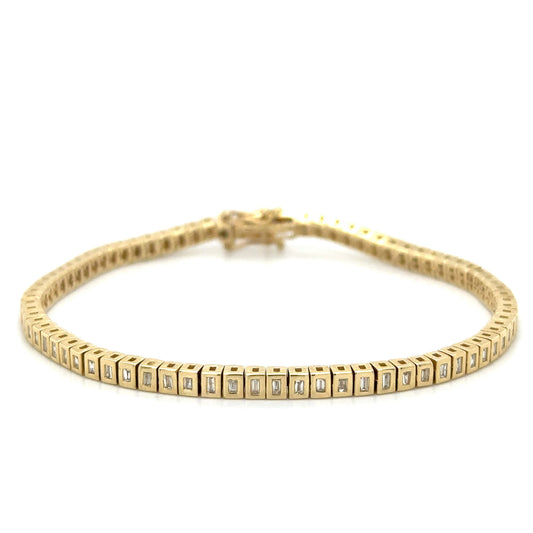 Baguette Diamonds Tennis Bracelet