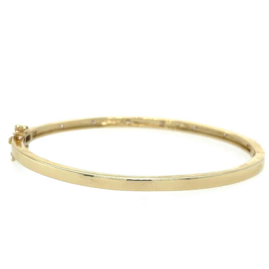 14kt Yellow Gold Diamond Bangle