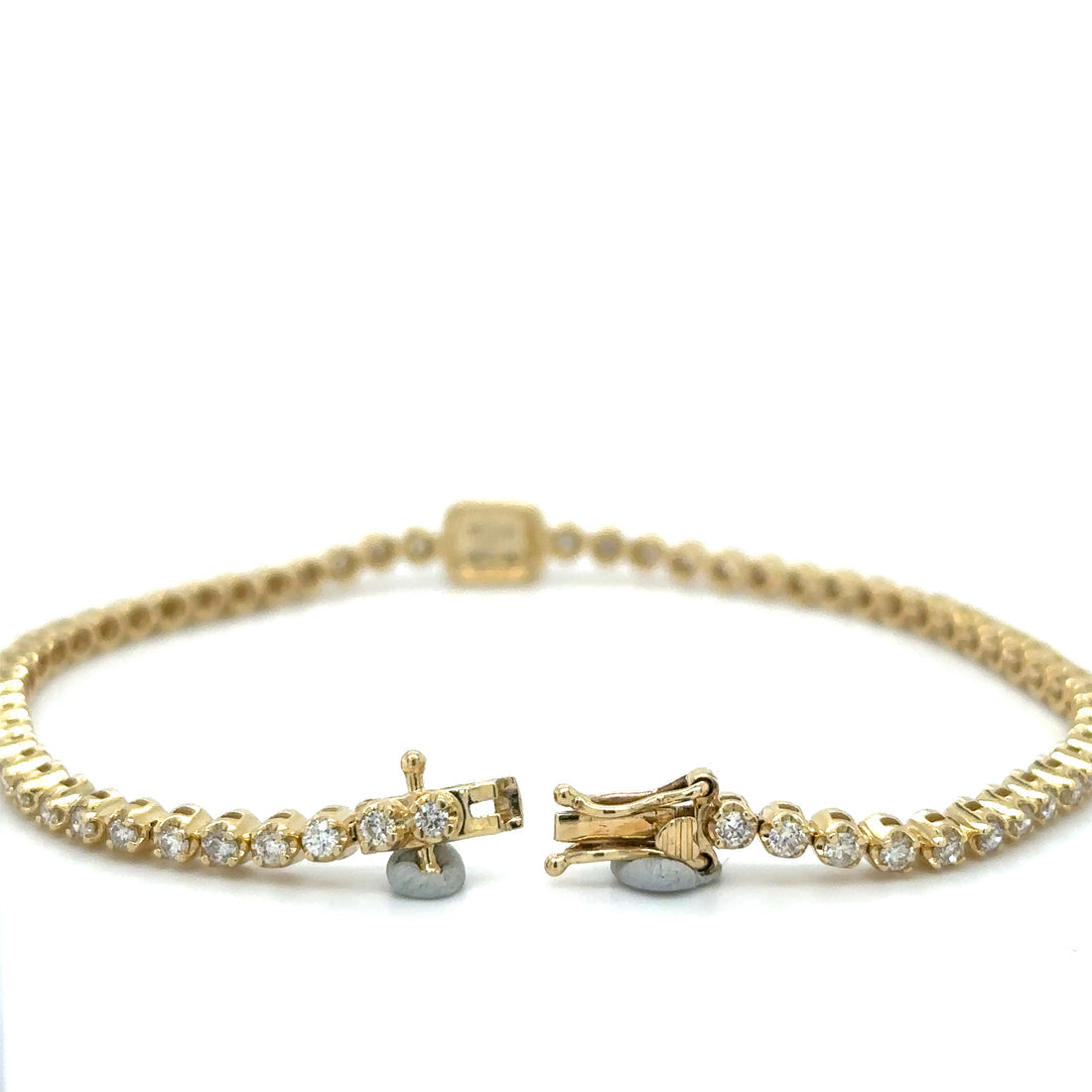 Diamond Tennis Bracelet With Baguette Diamonds