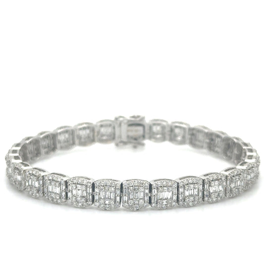 14kt White Gold Diamond Bracelet