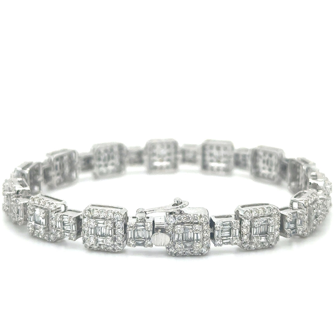 14kt White Gold Diamond Bracelet