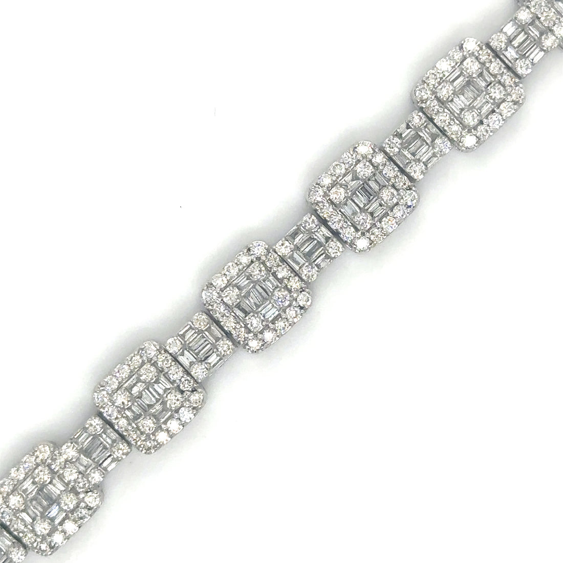 14kt White Gold Diamond Bracelet
