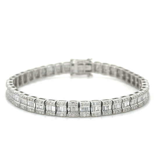 14kt White Gold Diamond Bracelet