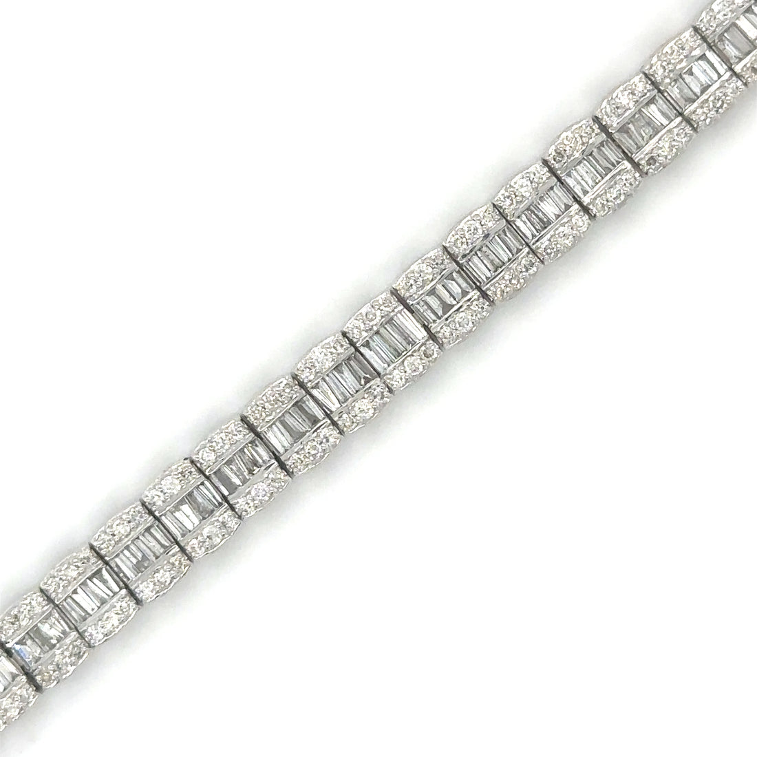 14kt White Gold Diamond Bracelet