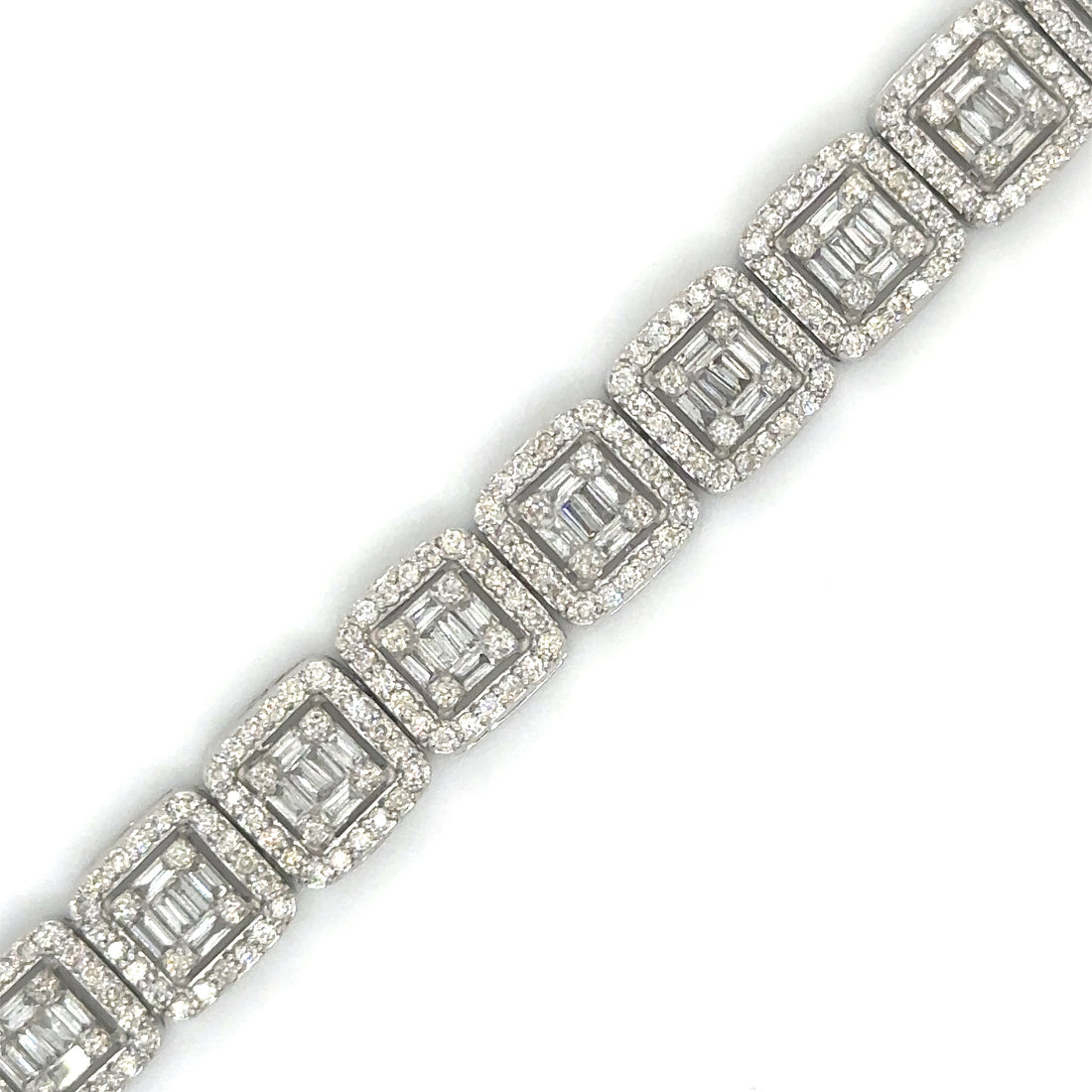 14kt White Gold Diamond Bracelet