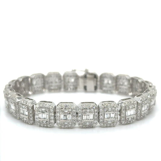 14kt White Gold Diamond Bracelet