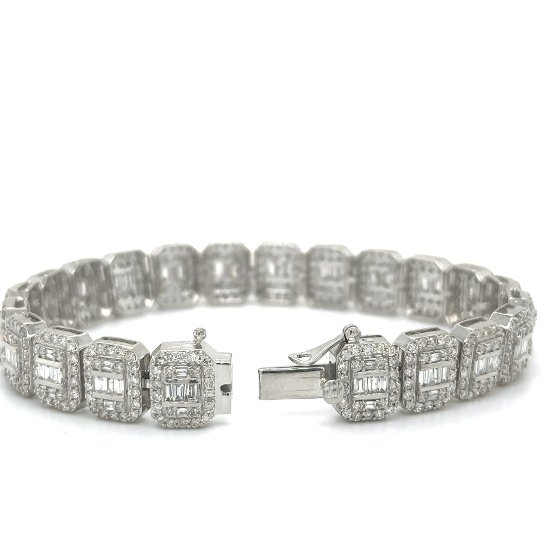 14kt White Gold Diamond Bracelet
