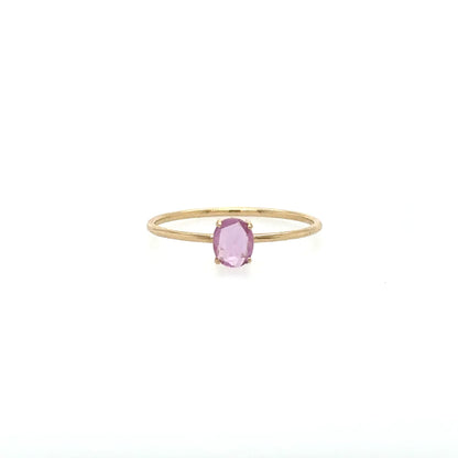 14kt Yellow Gold Pink Sapphire Ring