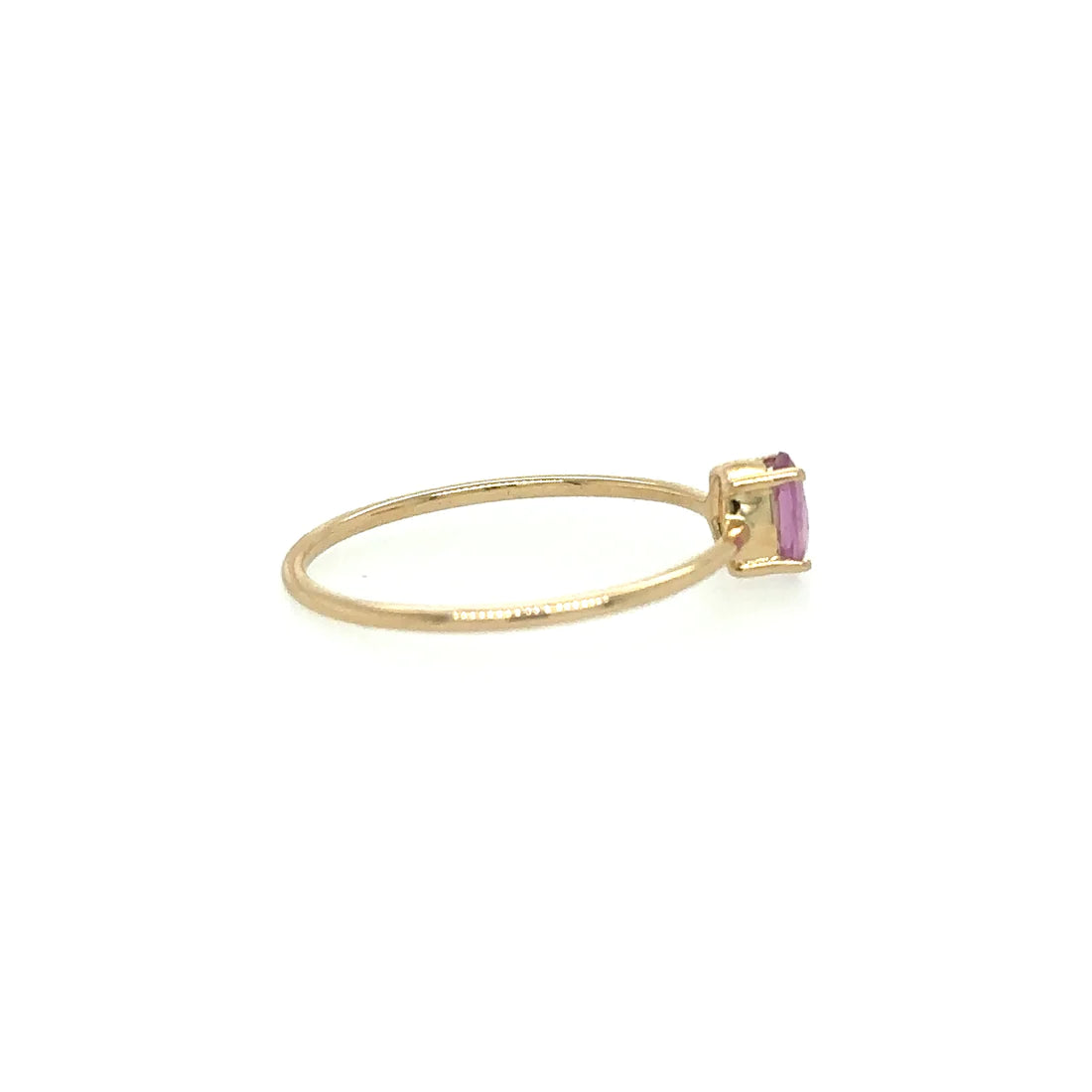 14kt Yellow Gold Pink Sapphire Ring