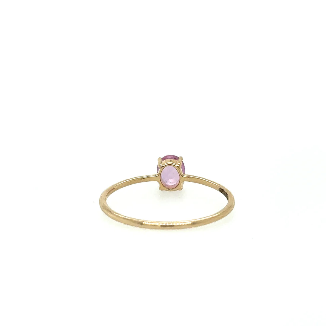 14kt Yellow Gold Pink Sapphire Ring