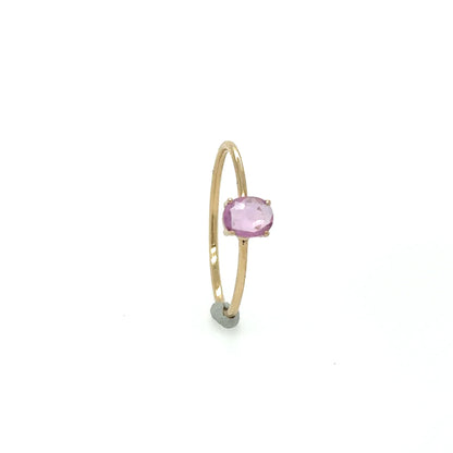 14kt Yellow Gold Pink Sapphire Ring