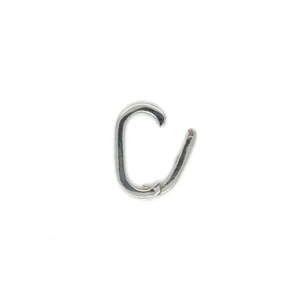 14k White Gold Paperclip Flat Lock