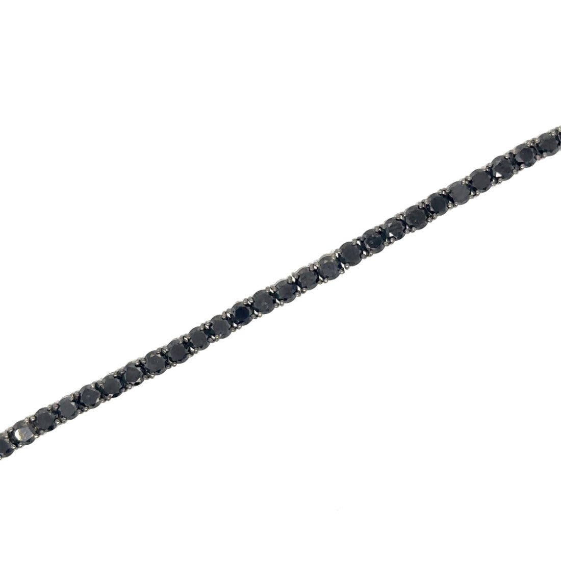 White Gold Black Diamond Bracelet