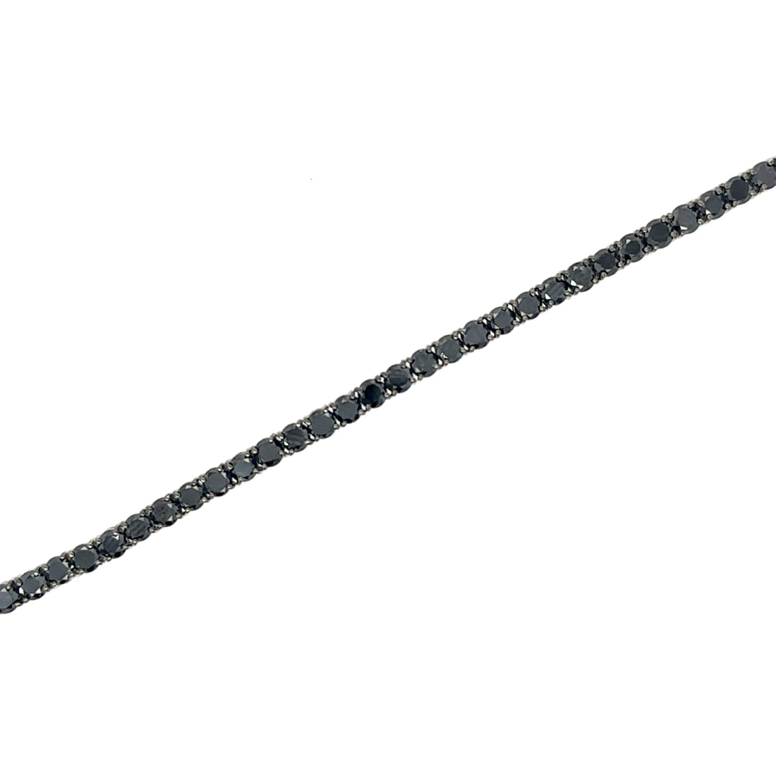 White Gold Black Diamond Bracelet