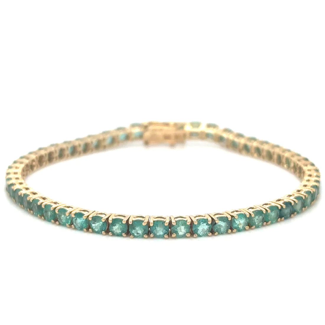 14kt Yellow Gold Emerald Bracelet
