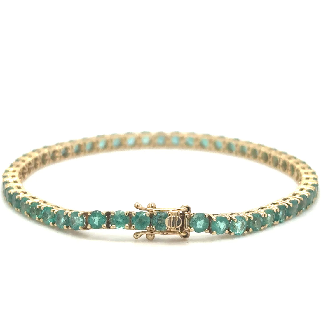 14kt Yellow Gold Emerald Bracelet