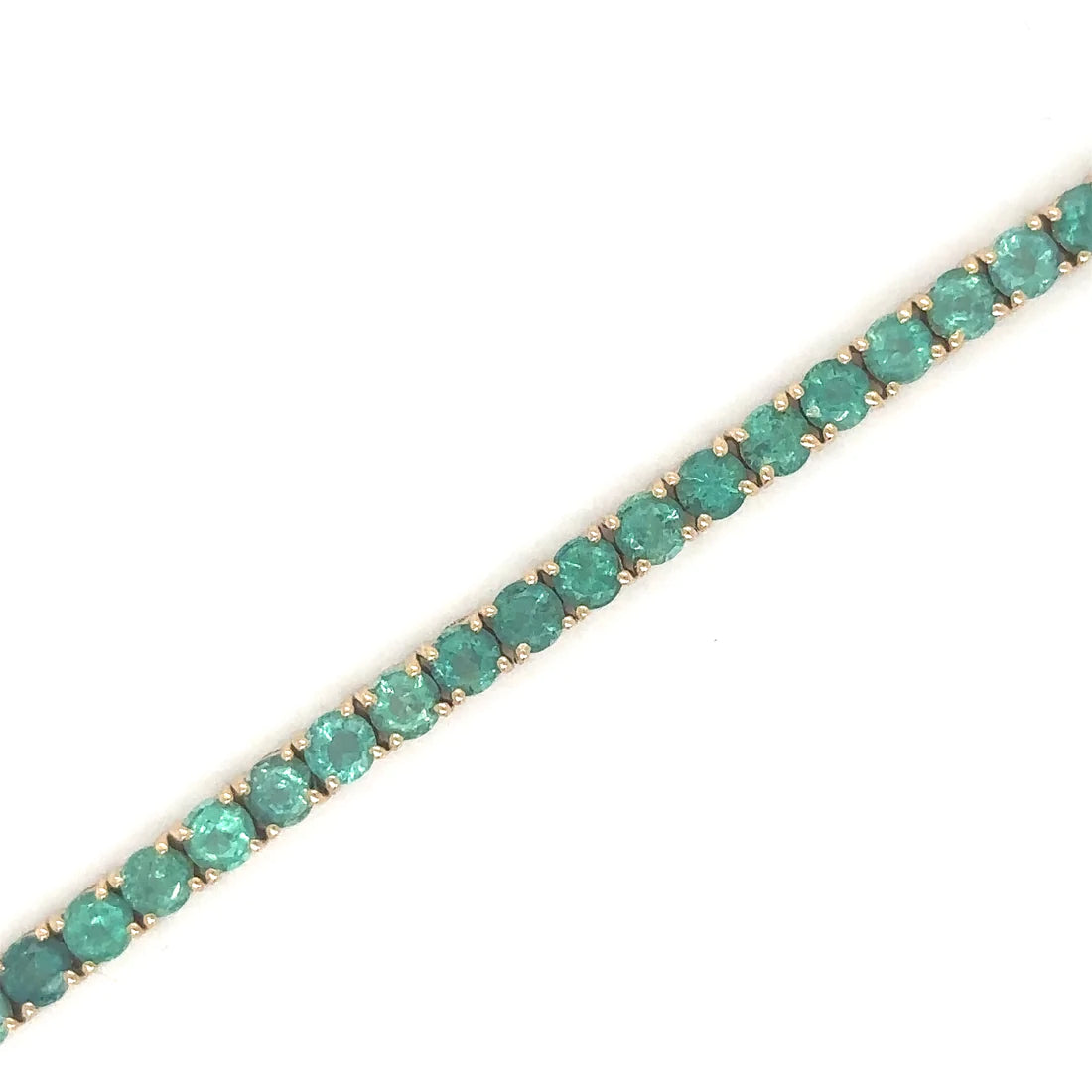 14kt Yellow Gold Emerald Bracelet
