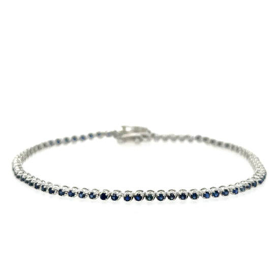 14kt White Gold Sapphire Bracelet