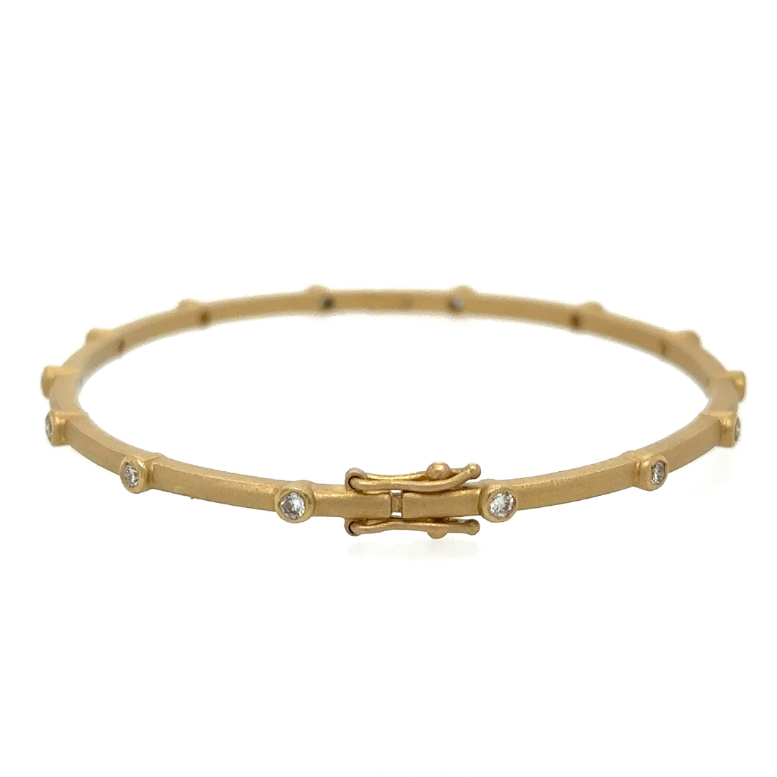 18kt Yellow Gold Diamond Bangle